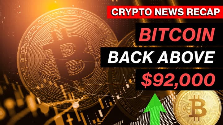 Bitcoin back above $92K, BlackRock bullish on a tokenized future, Kalshi raise $11B - Daily Crypto Recap